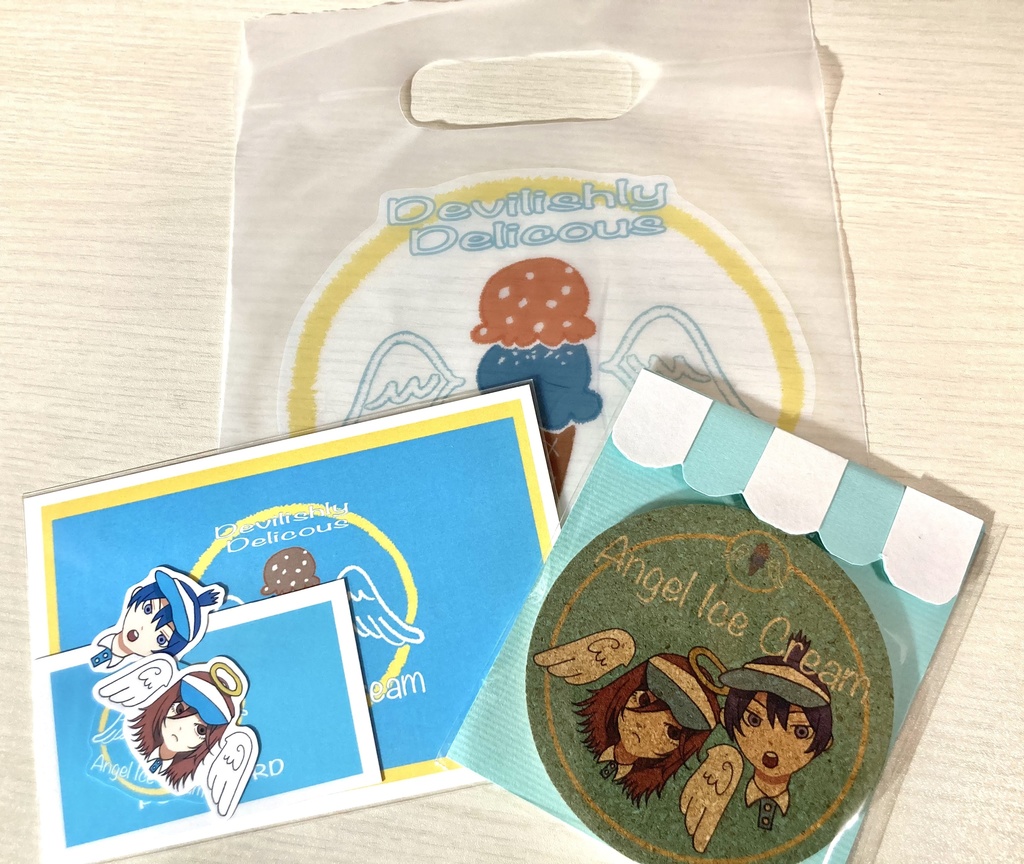 ポイントカード風カード&コルクコースターセット