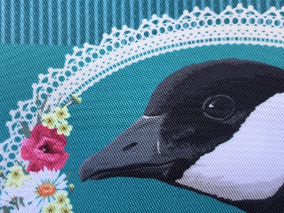 日本雁を保護する会「シジュウカラガンポーチLサイズ」