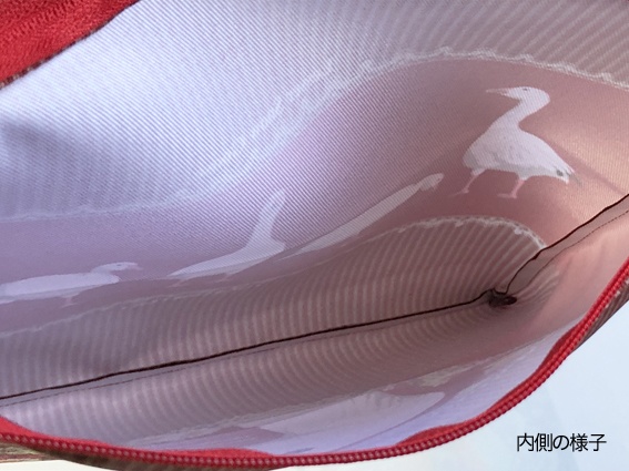 日本雁を保護する会「ハクガンポーチLサイズ」