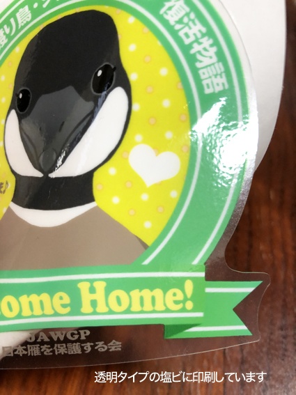 日本雁を保護する会「シジュウカラガン復活物語ステッカー2種類セット」