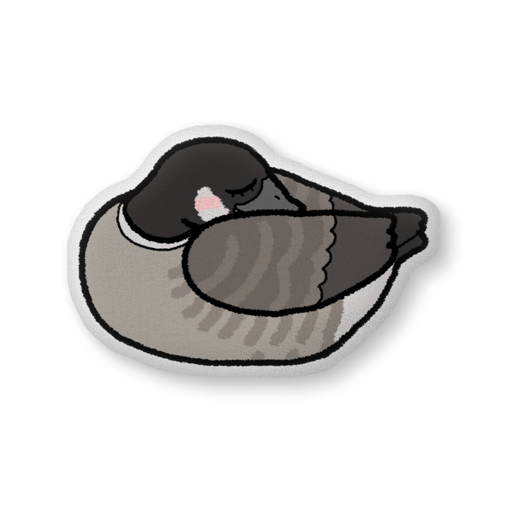 シジュウカラガンふかふかクッション(大)