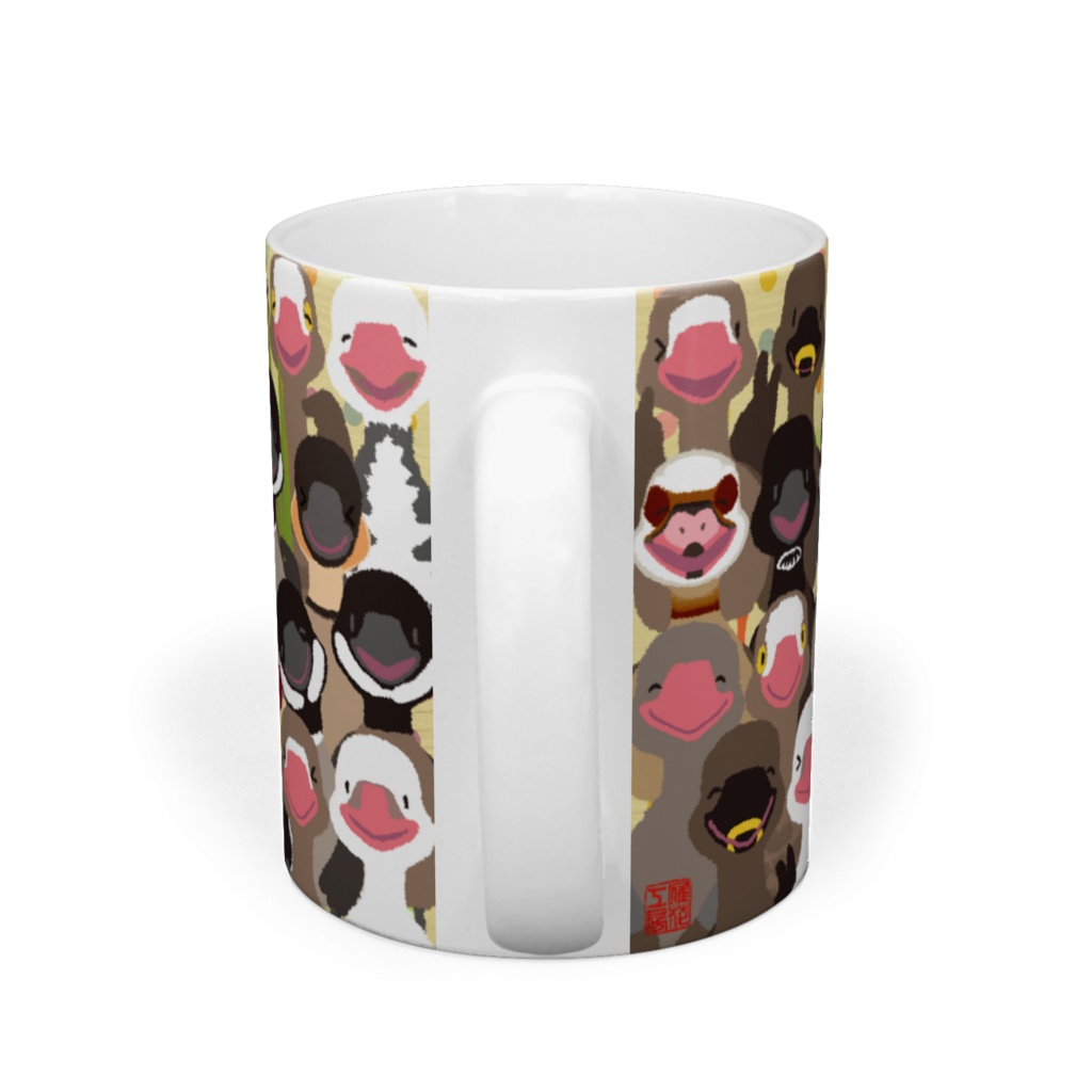 雁がいっぱいマグカップ