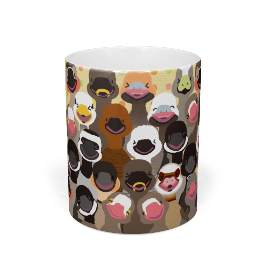 雁がいっぱいマグカップ