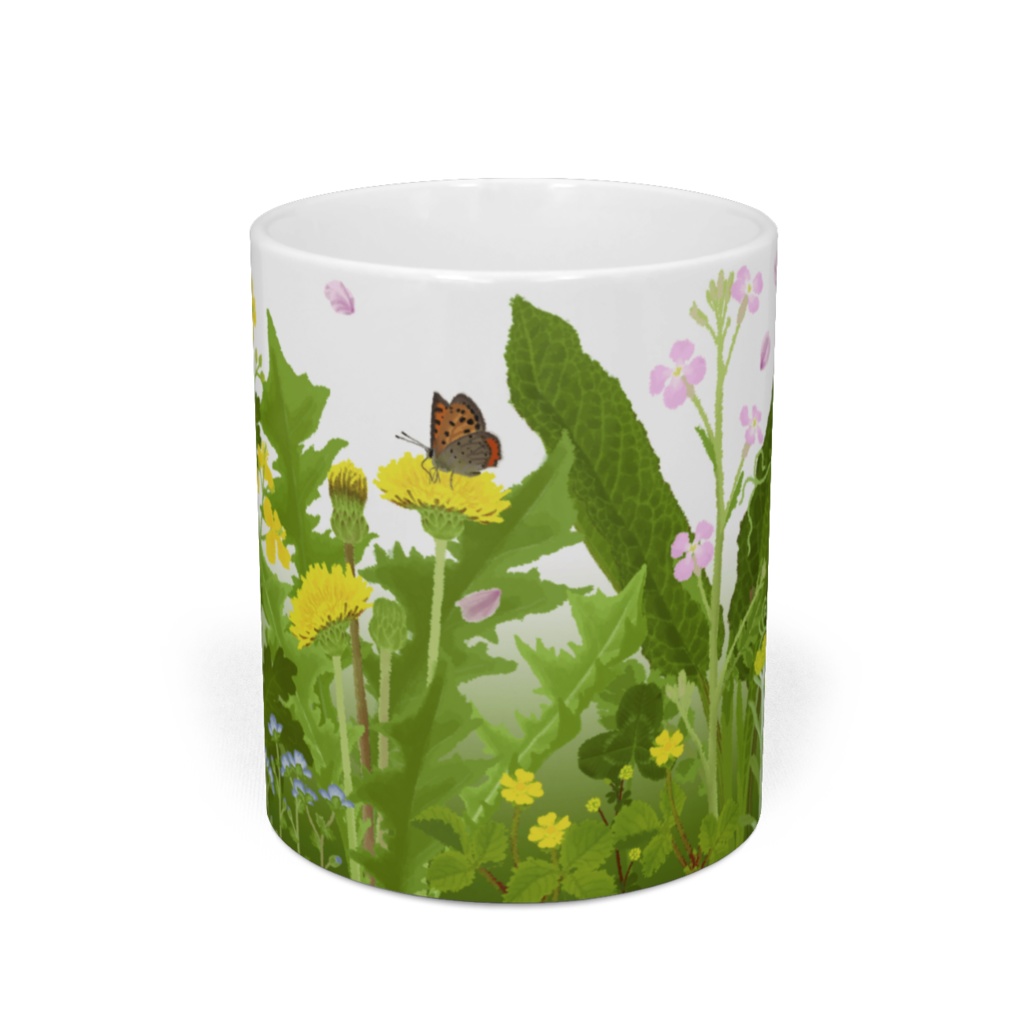 春の野原マグカップ
