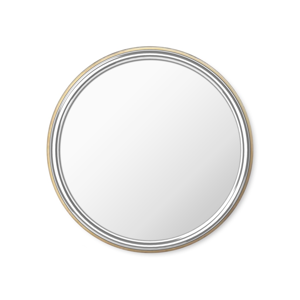 満月の缶ミラー(夕)