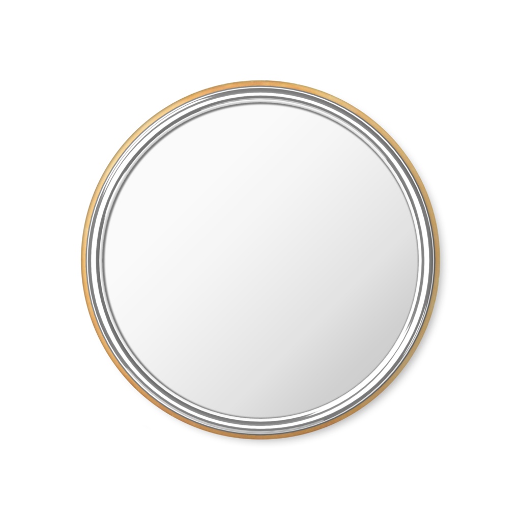 満月の缶ミラー(オレンジ)