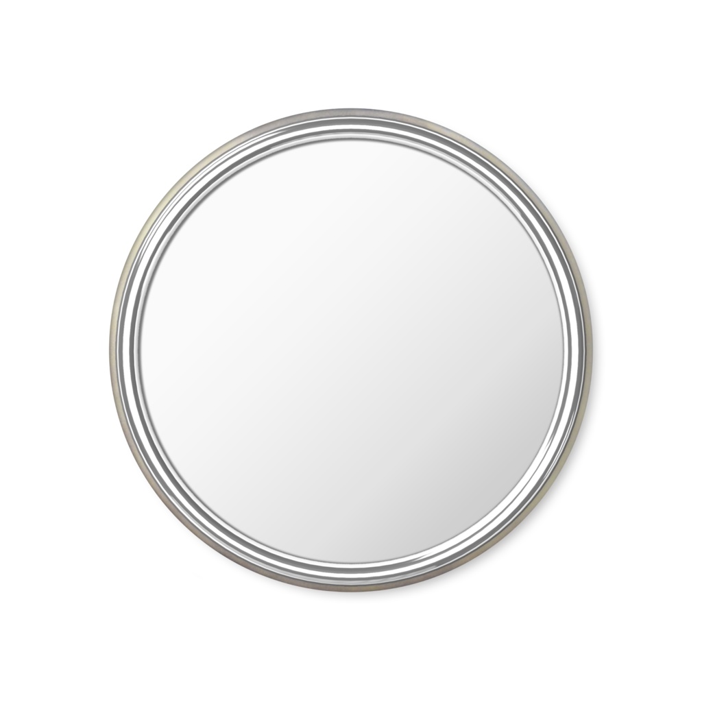 満月と雁の缶ミラー