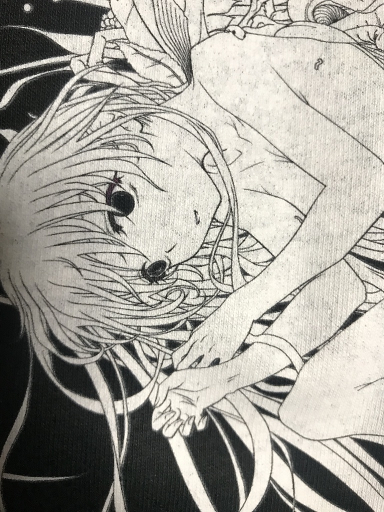 アイハカゲロウロングスリーブTシャツ黒