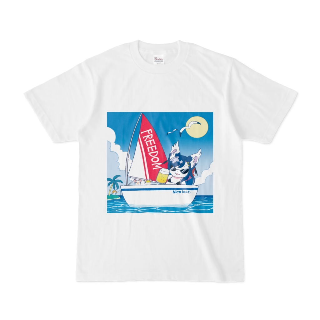 フリーダムりぼんちゃんバカンスTシャツ