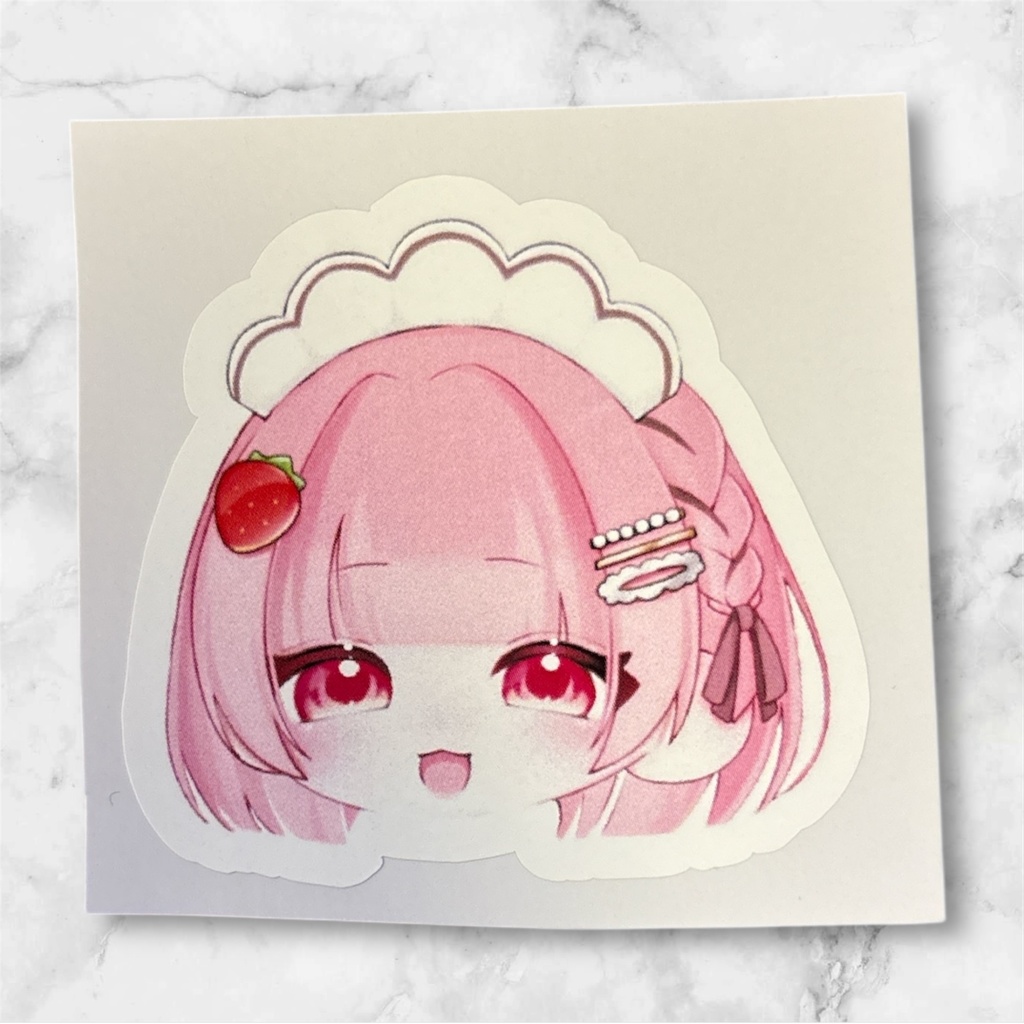 あらたま　生首ステッカー