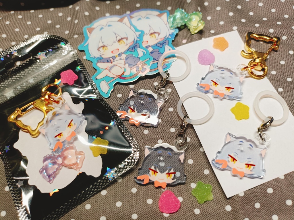 メイドチャーム&ステッカーセット