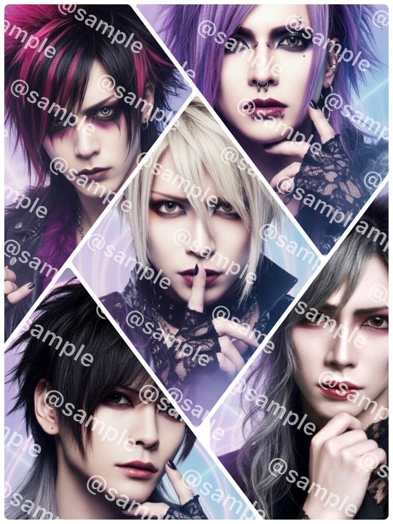 V系バンド風メンバー全員(5枚セット)