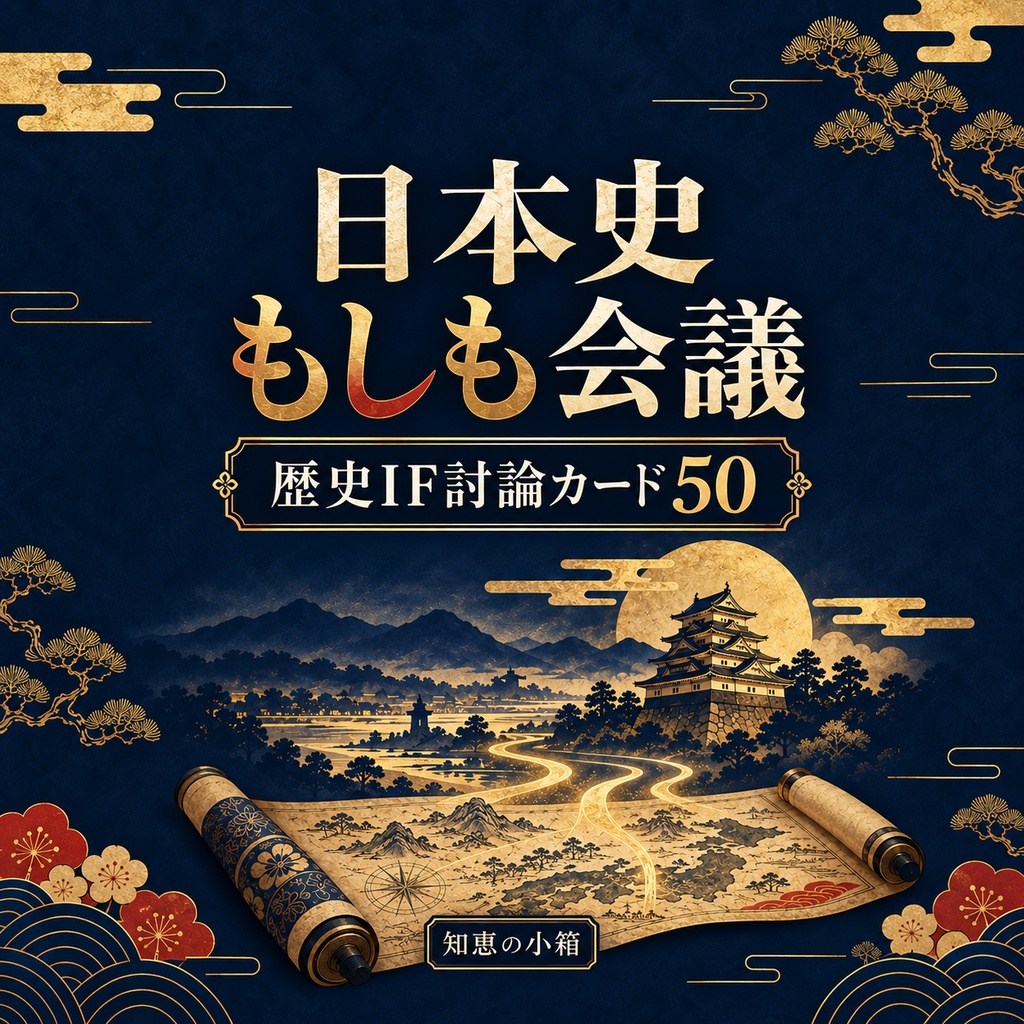 日本史もしも会議｜歴史IF討論カード50【PDF・印刷対応】
