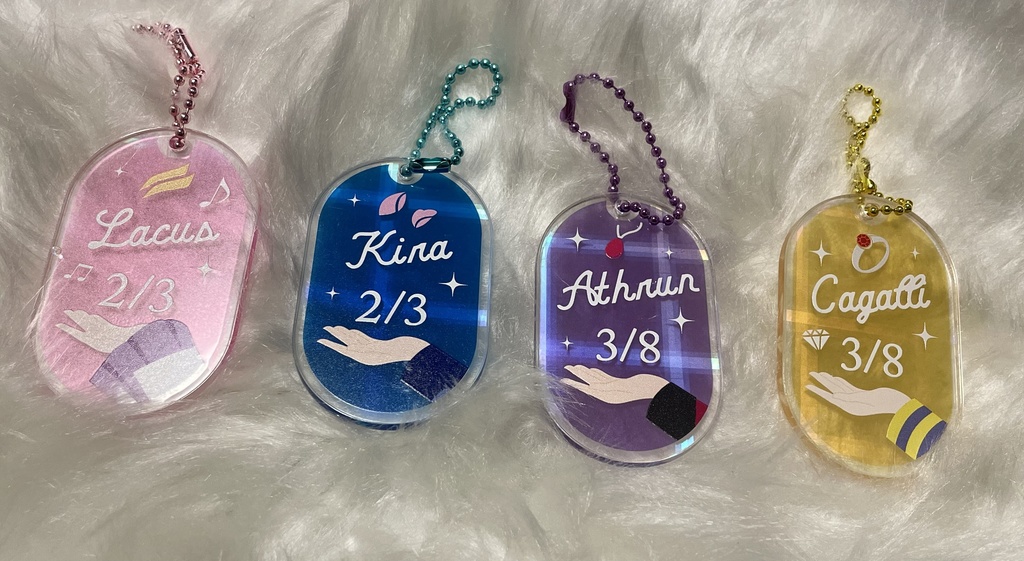 モチーフアクリルキーホルダー