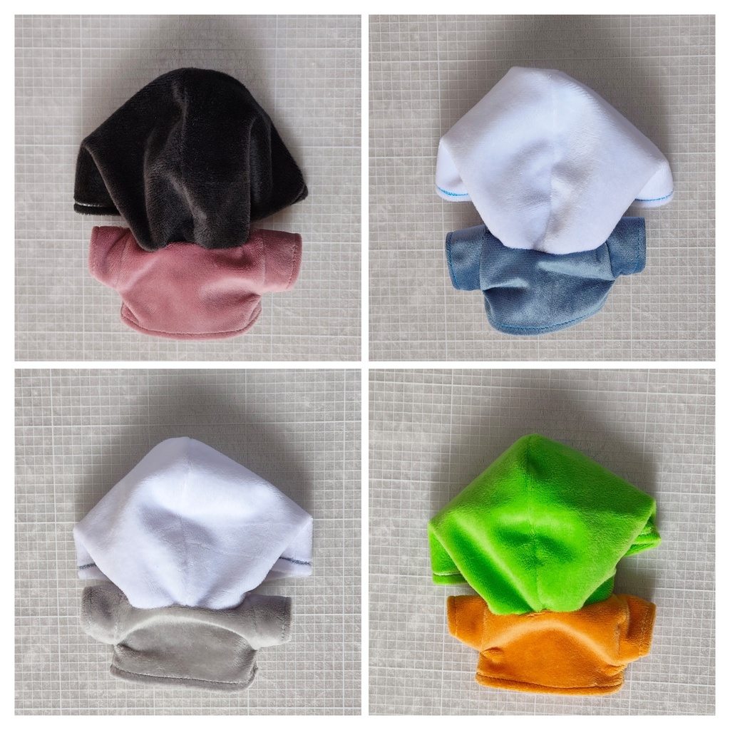 15cmぬい用 ボアセーラーパーカー