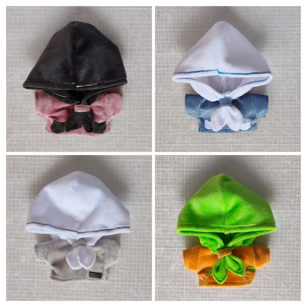 15cmぬい用 ボアセーラーパーカー