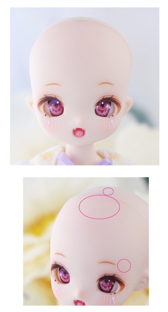 Larimarヘッド(ミミ・普通耳)カスタムヘッド-エリカ-