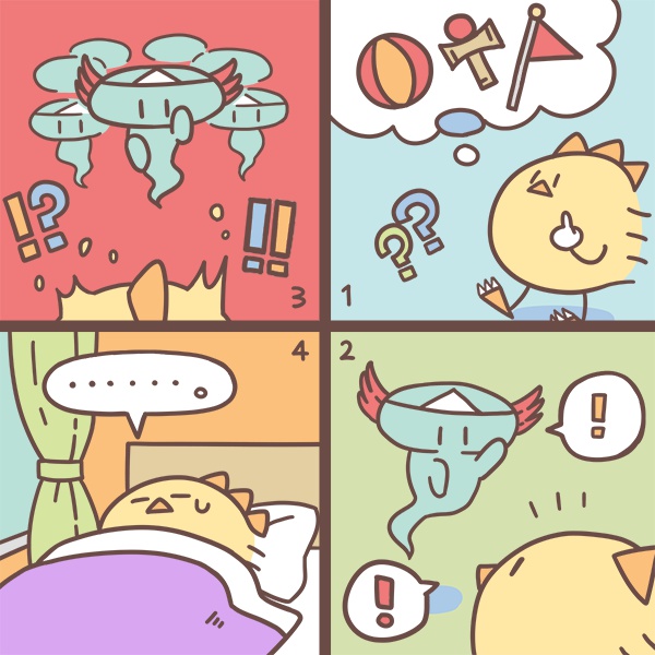 ぴよら４こまたおる