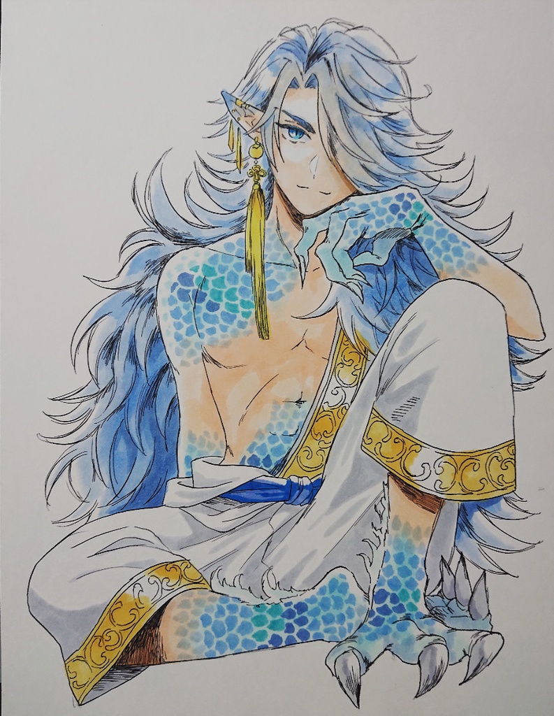 ポストカード原画各種(虎・狼・龍)