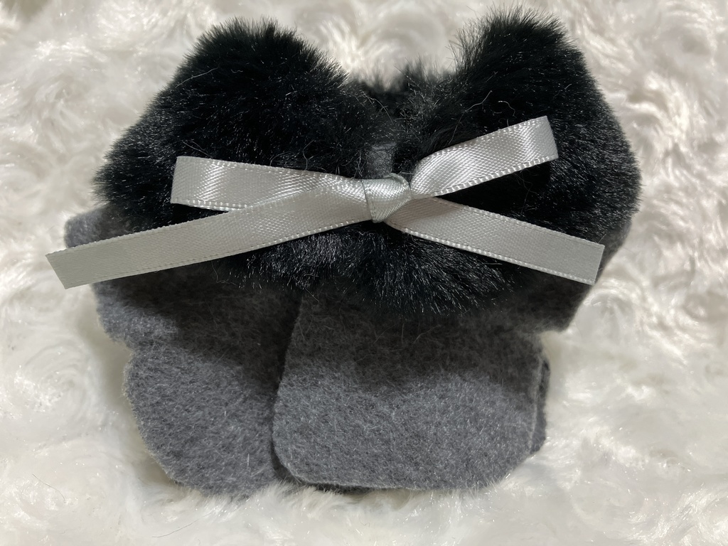 13cm/16cmぬい用 ぬい服 和装用外套 鼠色