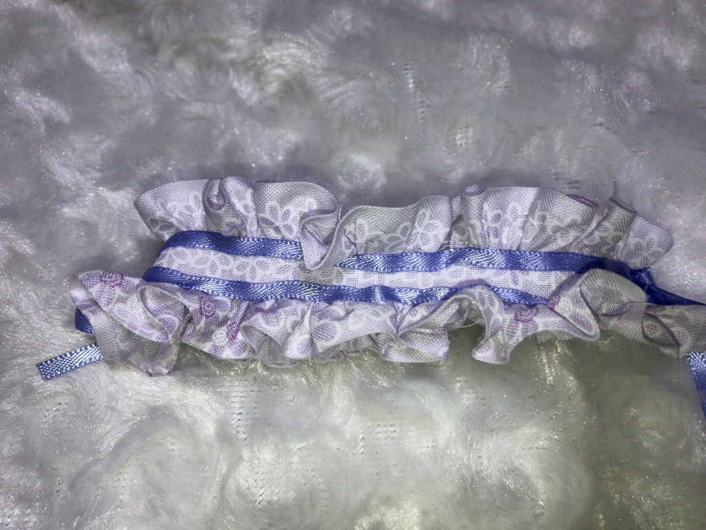 12cmぬい用 ぬい服 さくらカフェ ヘッドドレス 紫