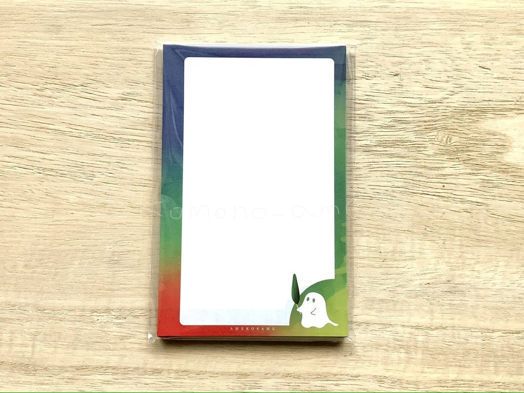 ［アウトレット］M6サイズ メモ紙（緑羽こばけ）サンレイド