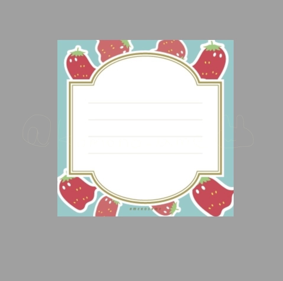 M5スクエアサイズ カード(いちごこばけセット)