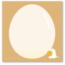 M5スクエア メモ紙（たまご）