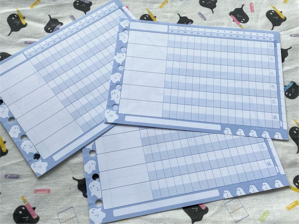 A6横型 5穴リフィル ハビットトラッカー