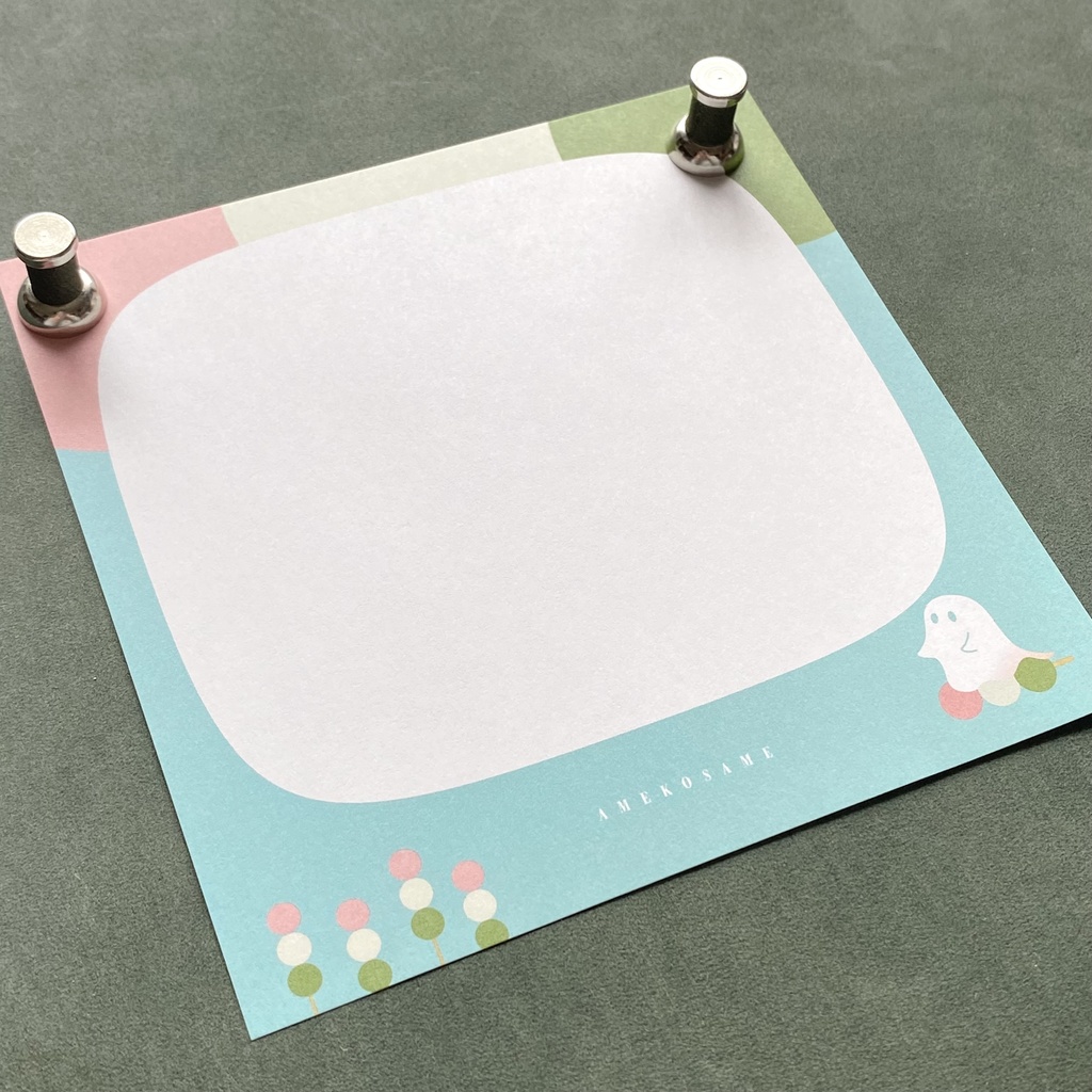 【自家通販】M5スクエアサイズ/3色団子ライダーこばけ/上質紙