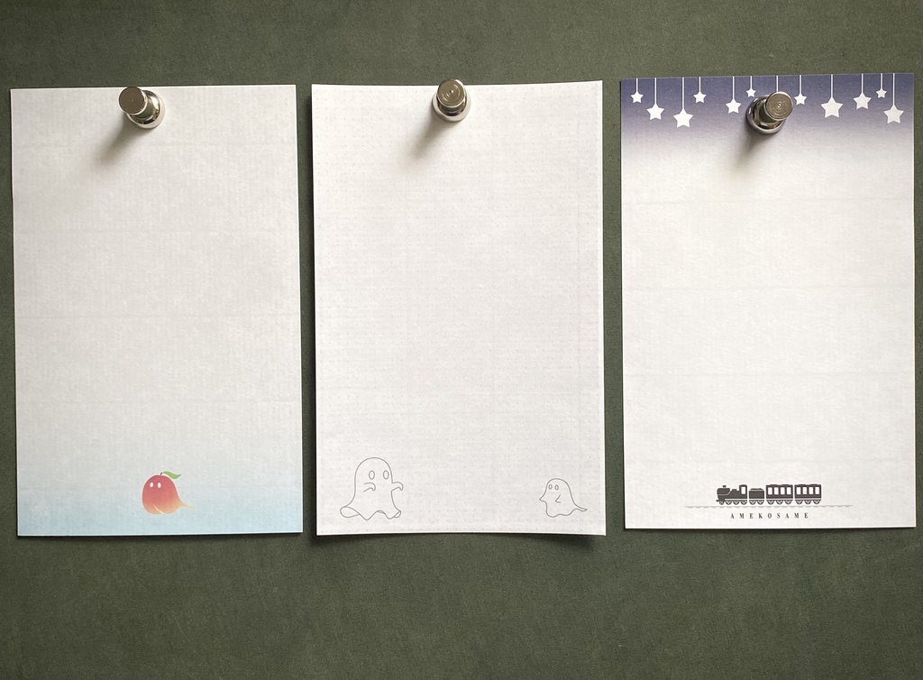 (自家通販)M6サイズメモ 一筆箋 /サンレイド紙