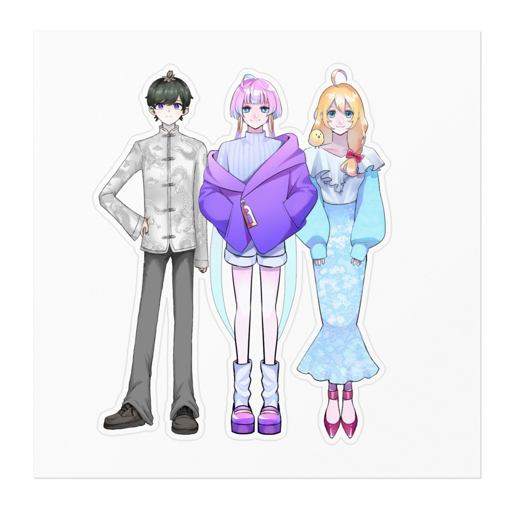 【ステッカー】虹彩とあまぐもの傘下