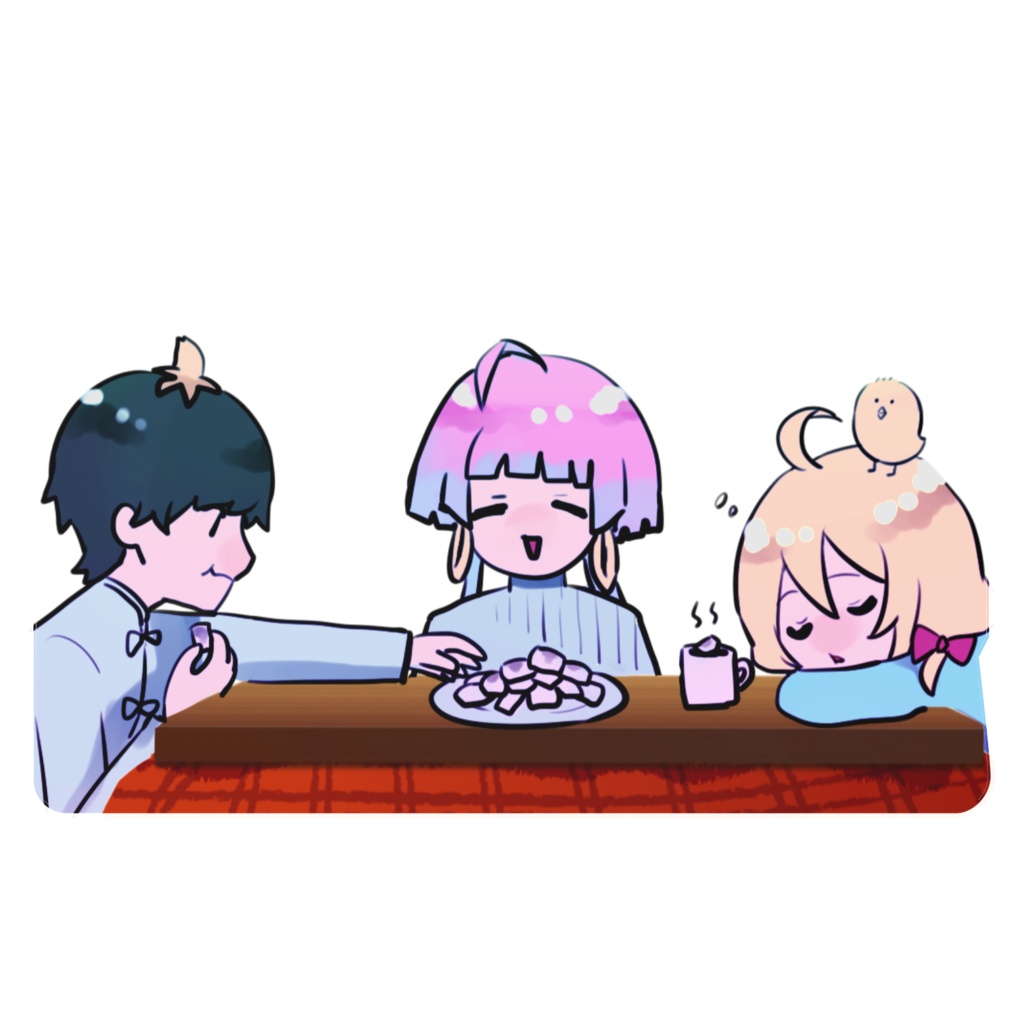 【ICカードステッカー】マシュマロ 虹彩とあまぐもの傘下