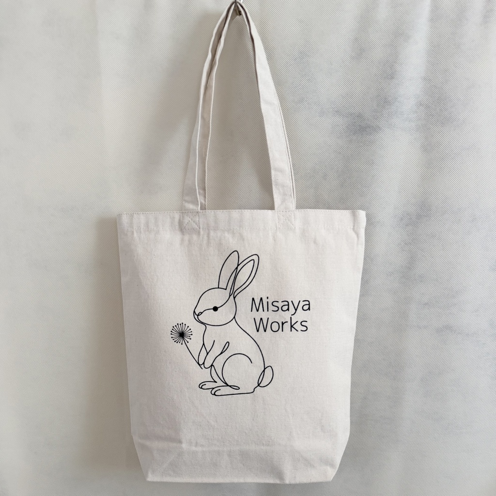 Misaya Works「うのはなちゃんキャンバストートバッグ・わたげ」