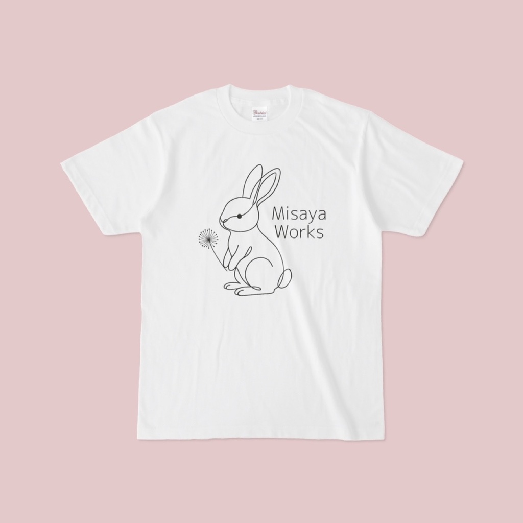 Misaya Works「うのはなちゃんTシャツ・わたげ(前プリント)」※オンライン限定・受注生産