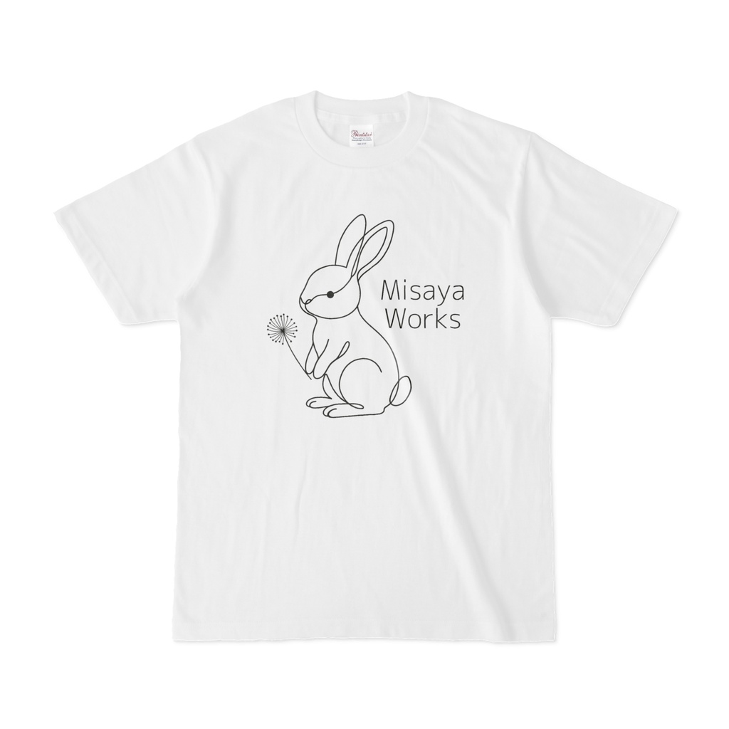 Misaya Works「うのはなちゃんTシャツ・わたげ(前プリント)」※オンライン限定・受注生産