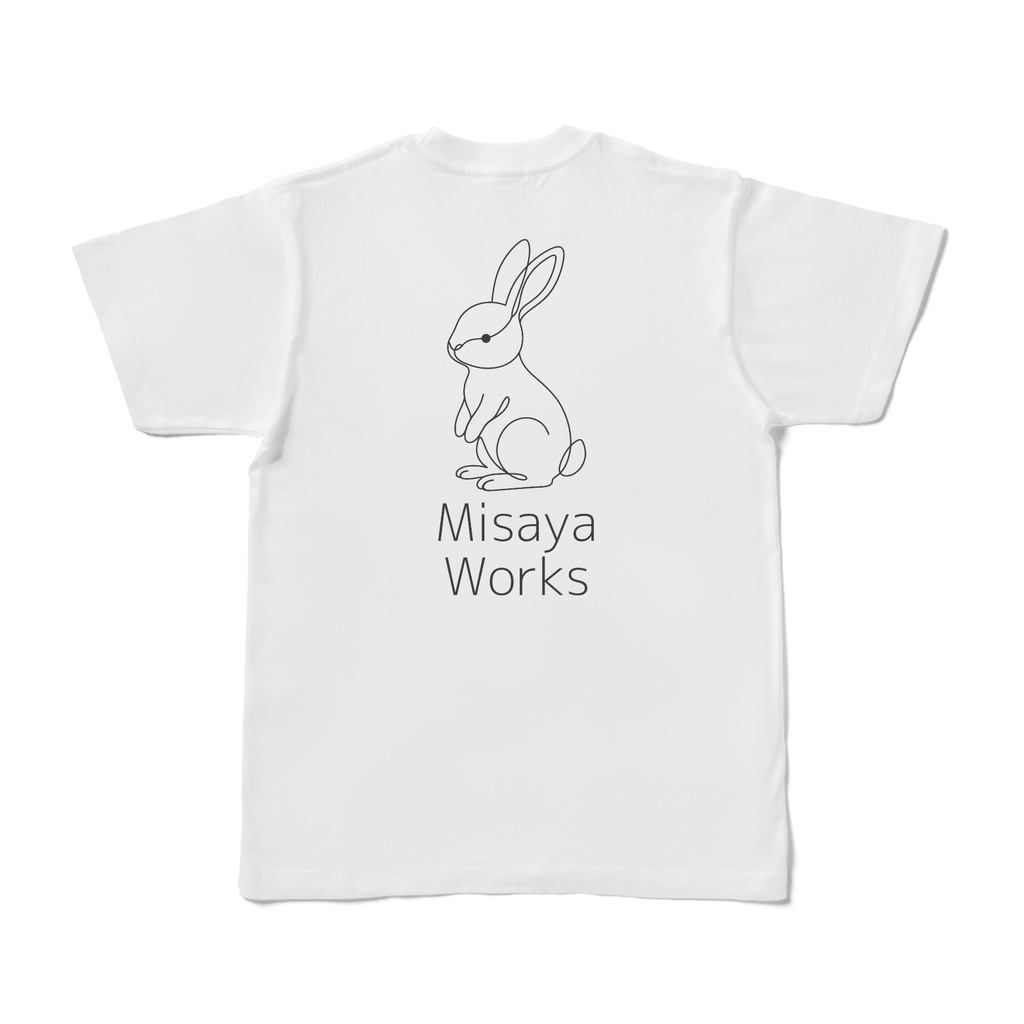 Misaya Works「うのはなちゃんTシャツ・シンプル(後ろプリント)」※オンライン限定・受注生産