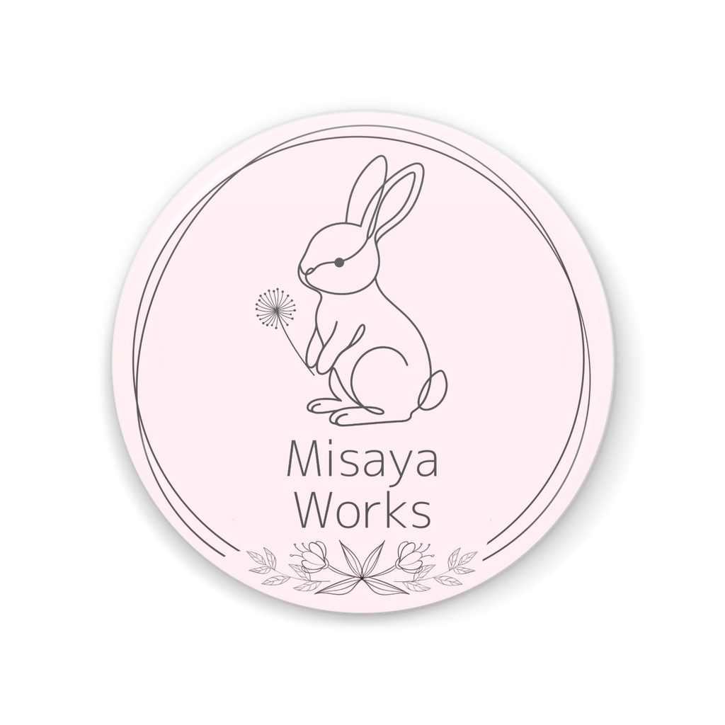 Misaya Works「うのはなちゃん缶ミラー小・ウツギの花」※オンライン限定・受注生産