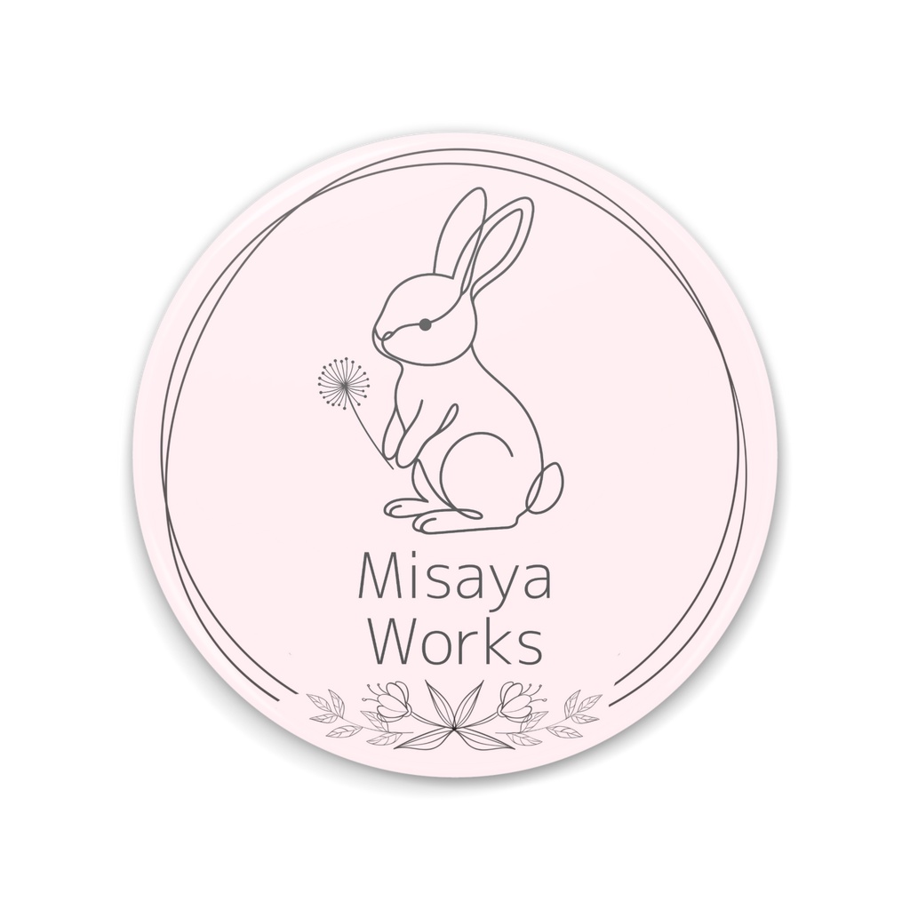 Misaya Works「うのはなちゃん缶ミラー大・ウツギの花」※オンライン限定・受注生産