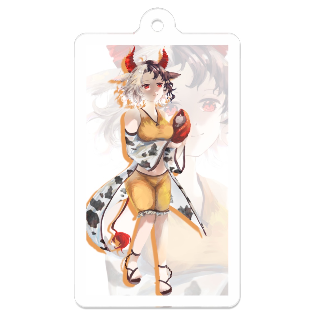 牛崎潤美さんキーホルダー