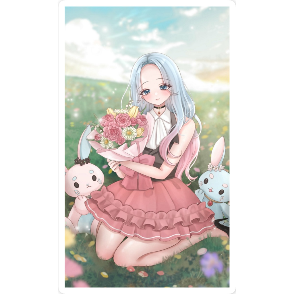 ステッカー 花束
