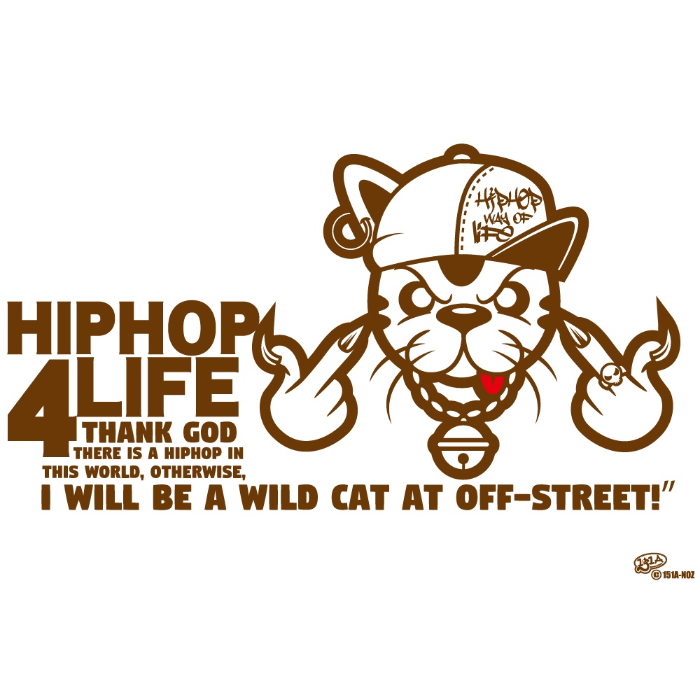 HIPHOP4LIFE 猫のHIPHOP(ミルクティー)