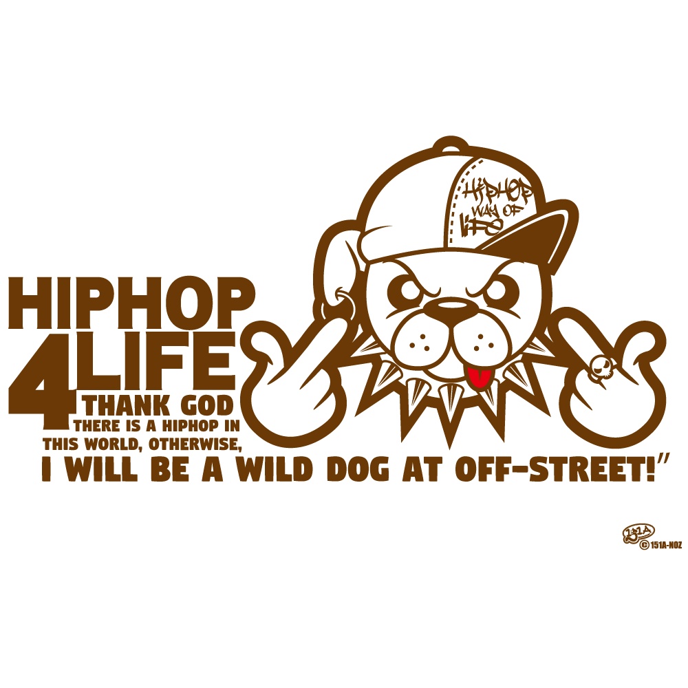 HIPHOP4LIFE 犬のHIPHOP(ミルクティー)