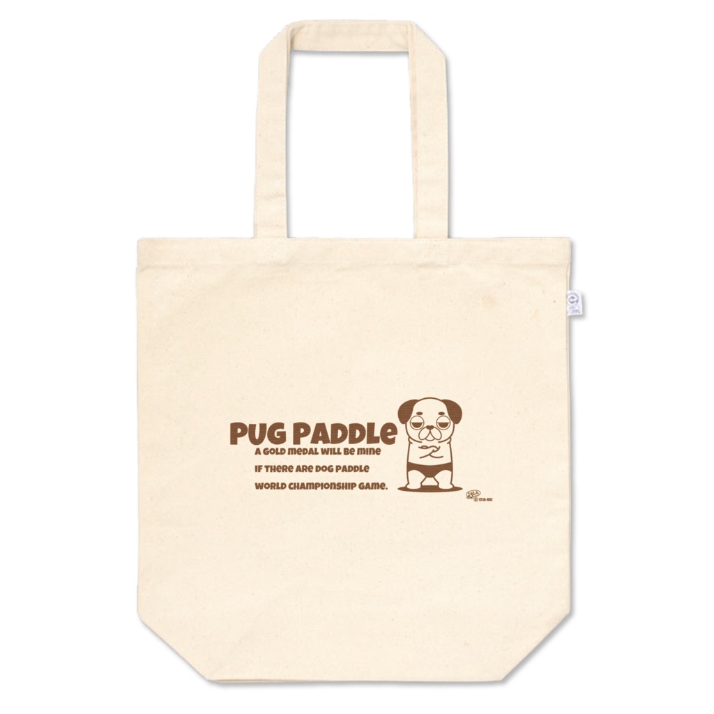 パグの水泳（ミルクティー）