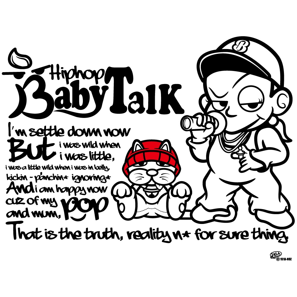 BABYTALK HIPHOP-GAL(ブラック)