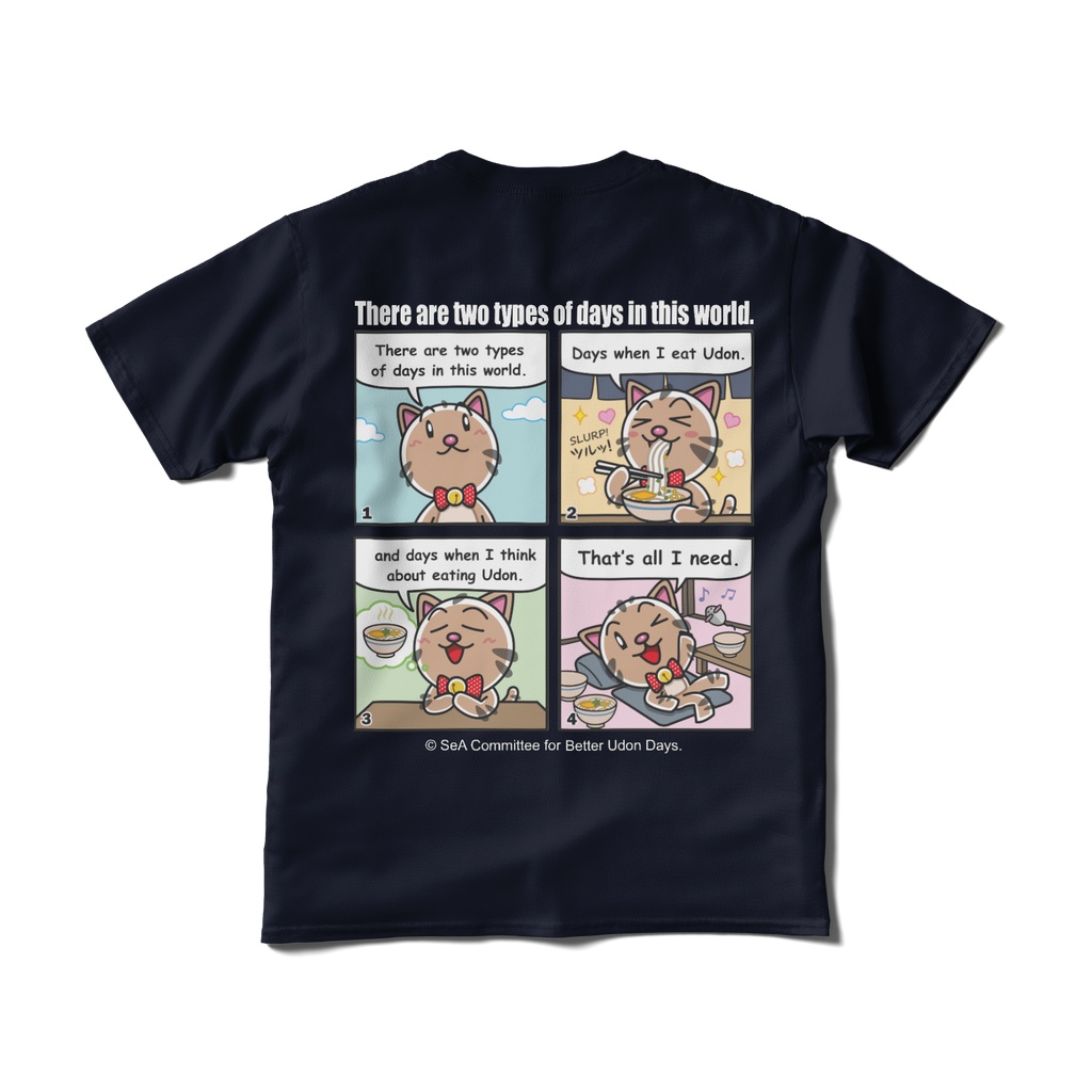  4コマTシャツ（ネイビー）