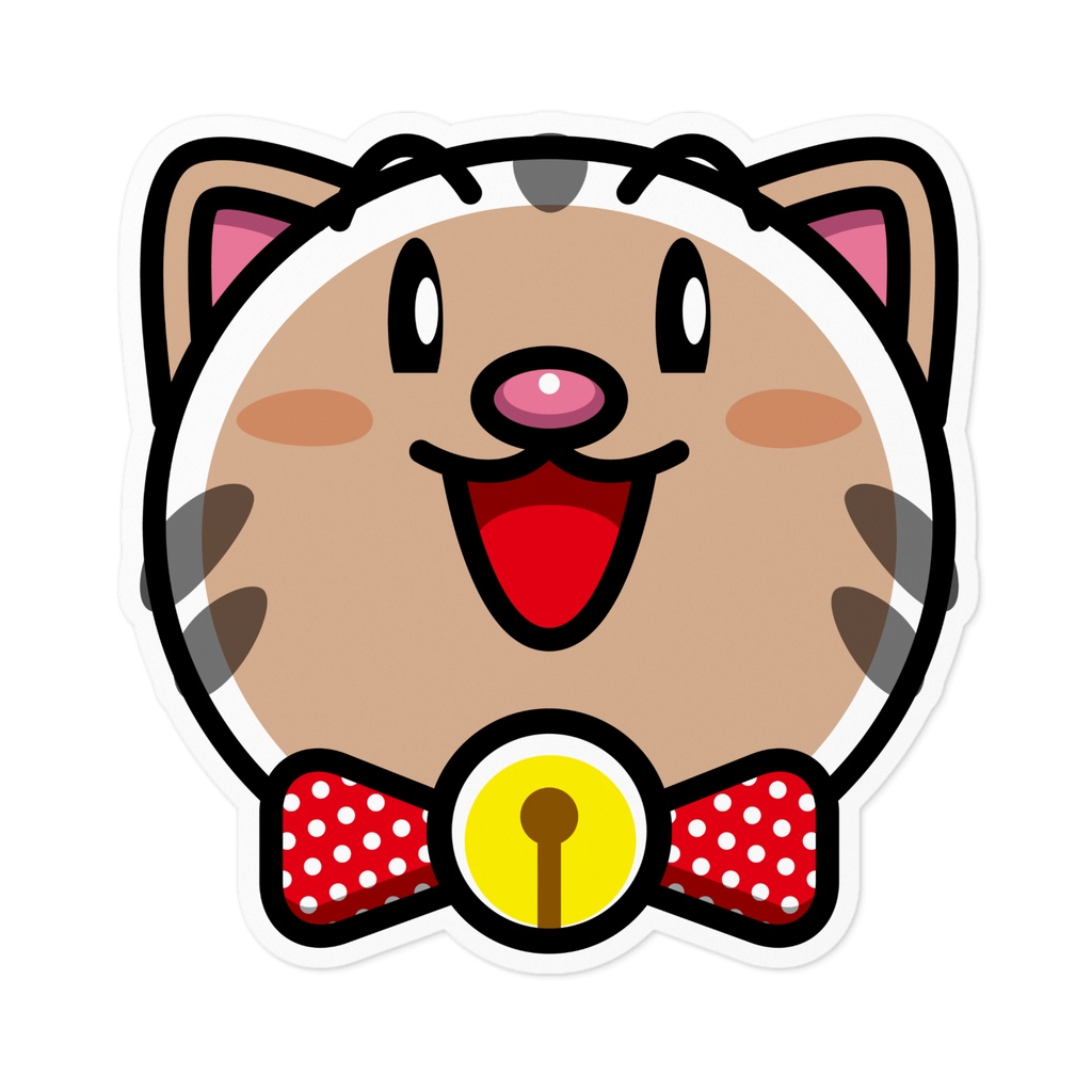 顔のみみーちゃんステッカー