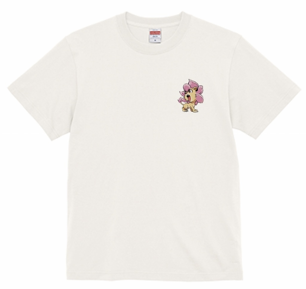 花ライオン(胸) オリジナルTシャツ❷