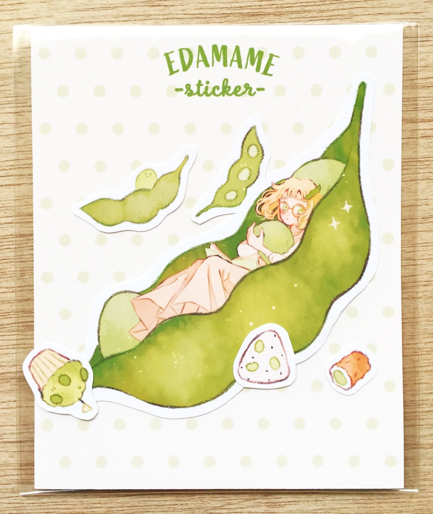 「EDAMAME」ステッカー