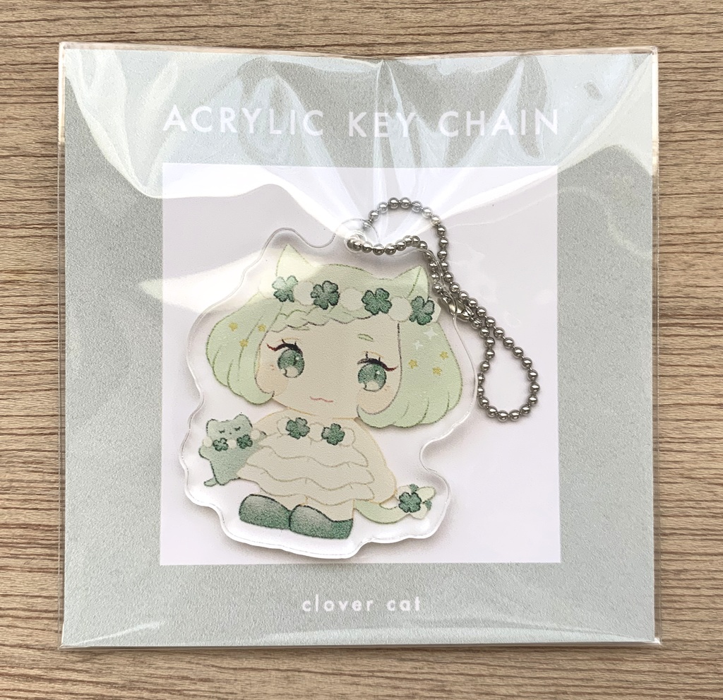 「Clover cat」アクリルキーホルダー